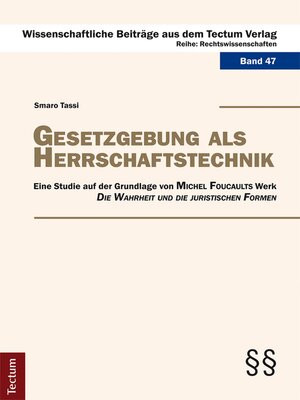 cover image of Gesetzgebung als Herrschaftstechnik